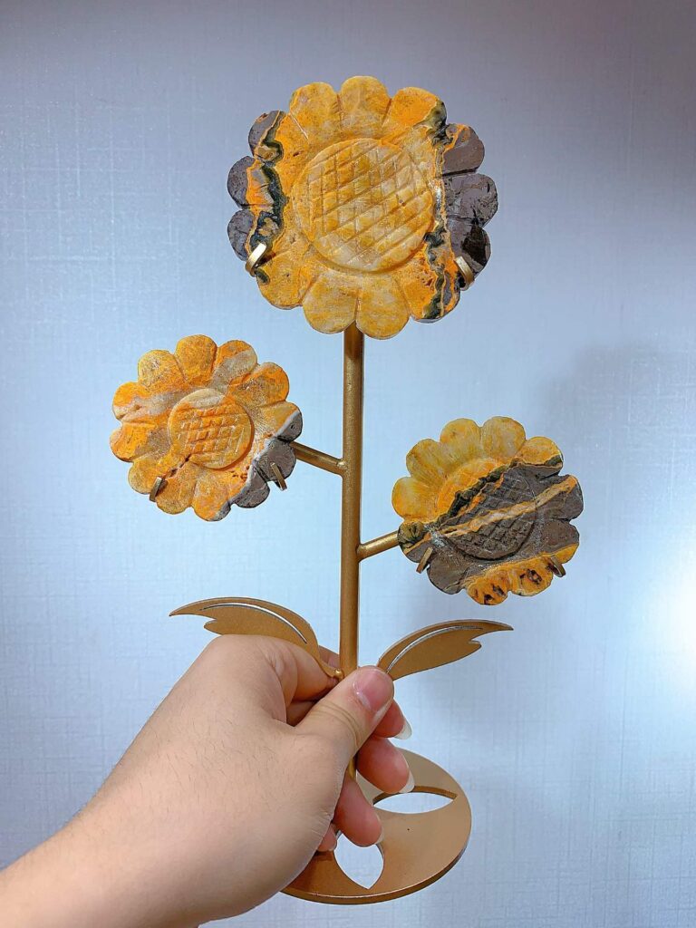 Bumblebee Jasper Three-Sunflower Decorations