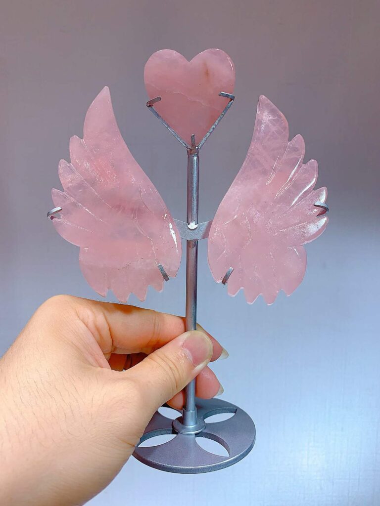 Crystal Heart Wing Decorations – Design 3