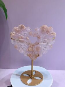 Large Crystal Heart Wing Decorations – Design 1