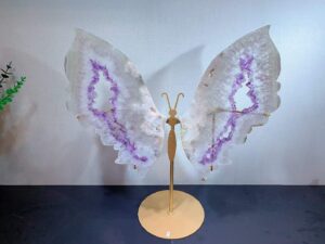 Large Pink & Purple Crystal Butterfly Wing Decorations – Selection 2