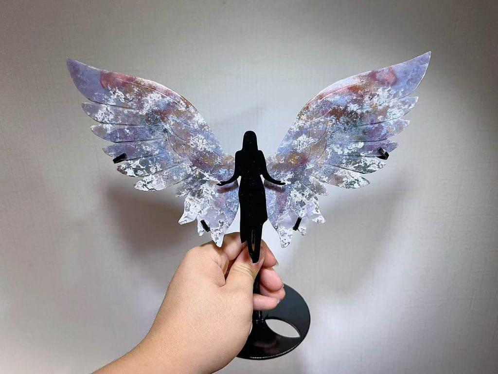 Large Crystal Archangel Wing Decorations