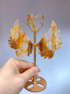 Crystal Heart Wing Decorations – Design 3