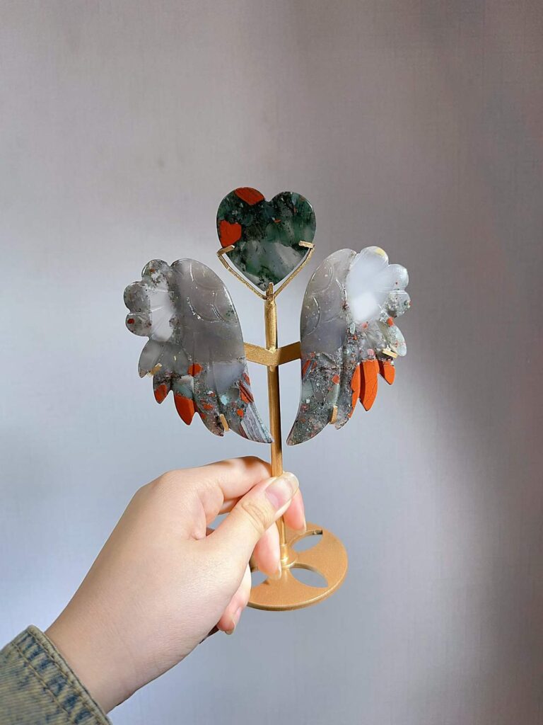 Crystal Heart Wing Decorations – Design 4