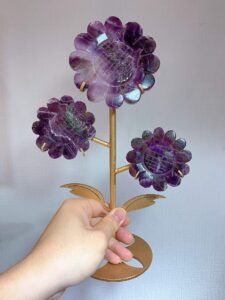 Dream Amethyst Three-Sunflower Decorations