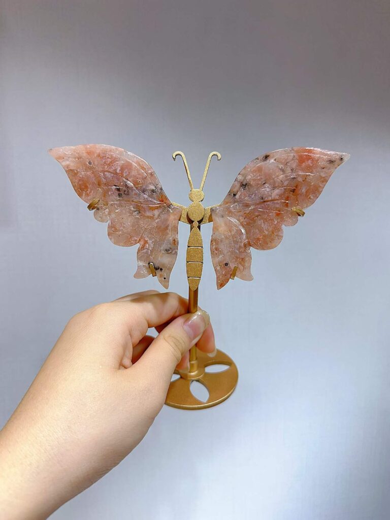 Small Crystal Butterfly Wing Decorations