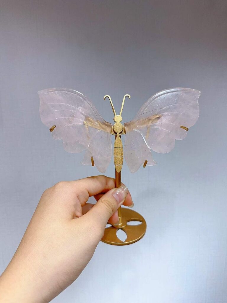 Small Crystal Butterfly Wing Decorations