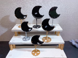 Crystal Crescent Moon Decorations Assortment