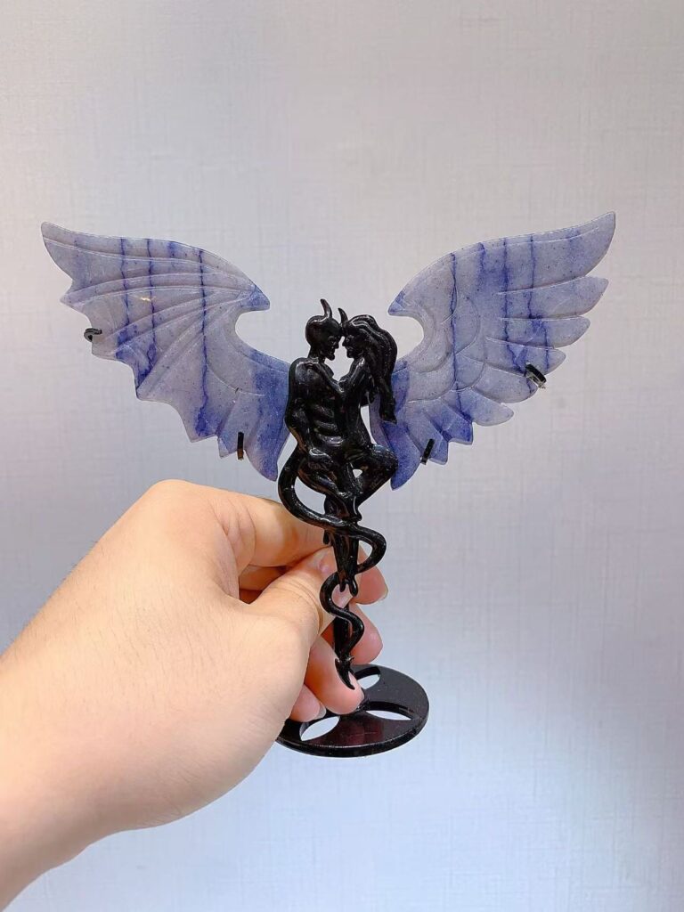 Small Crystal Devil Angel Wing Decorations