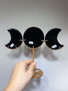 Crystal Triple Moon Decorations