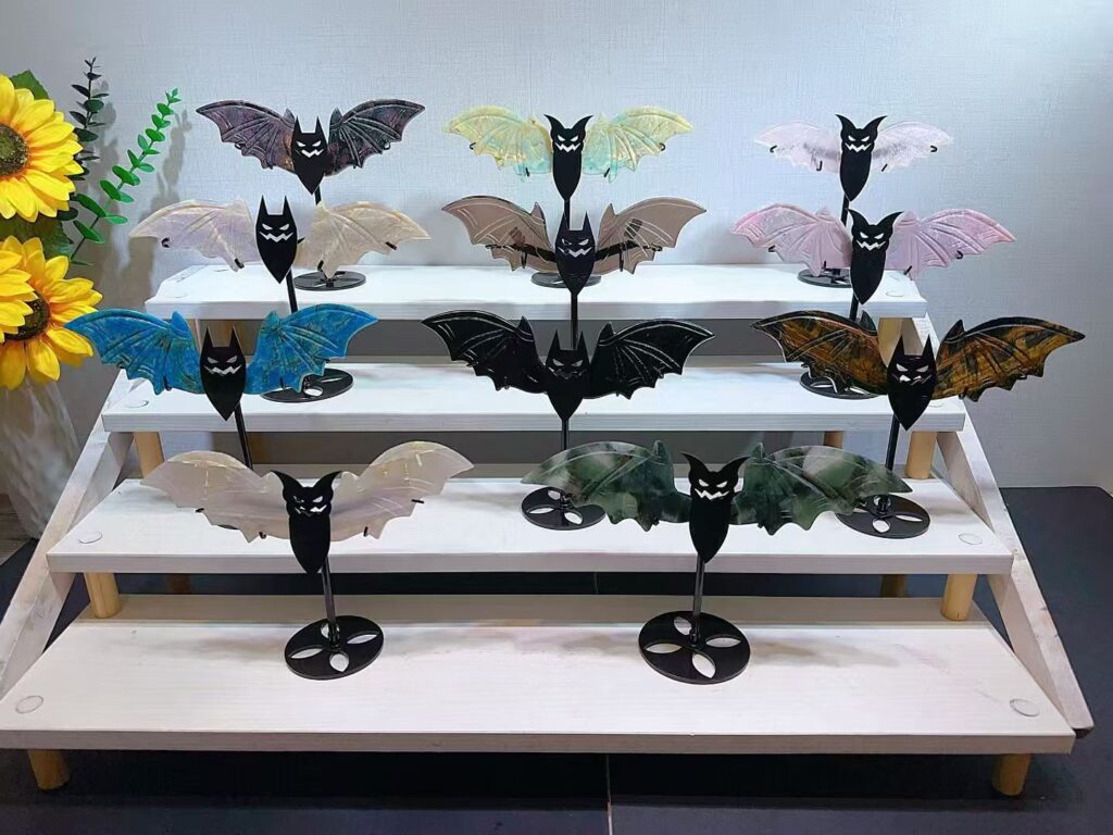 Small Crystal Bat Wing Decorations