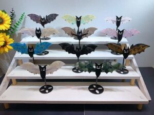 Small Crystal Bat Wing Decorations