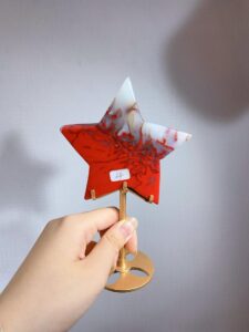Crystal Five-Pointed Star Decorations – Design 1