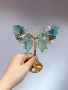 Small Crystal Butterfly Wing Decorations