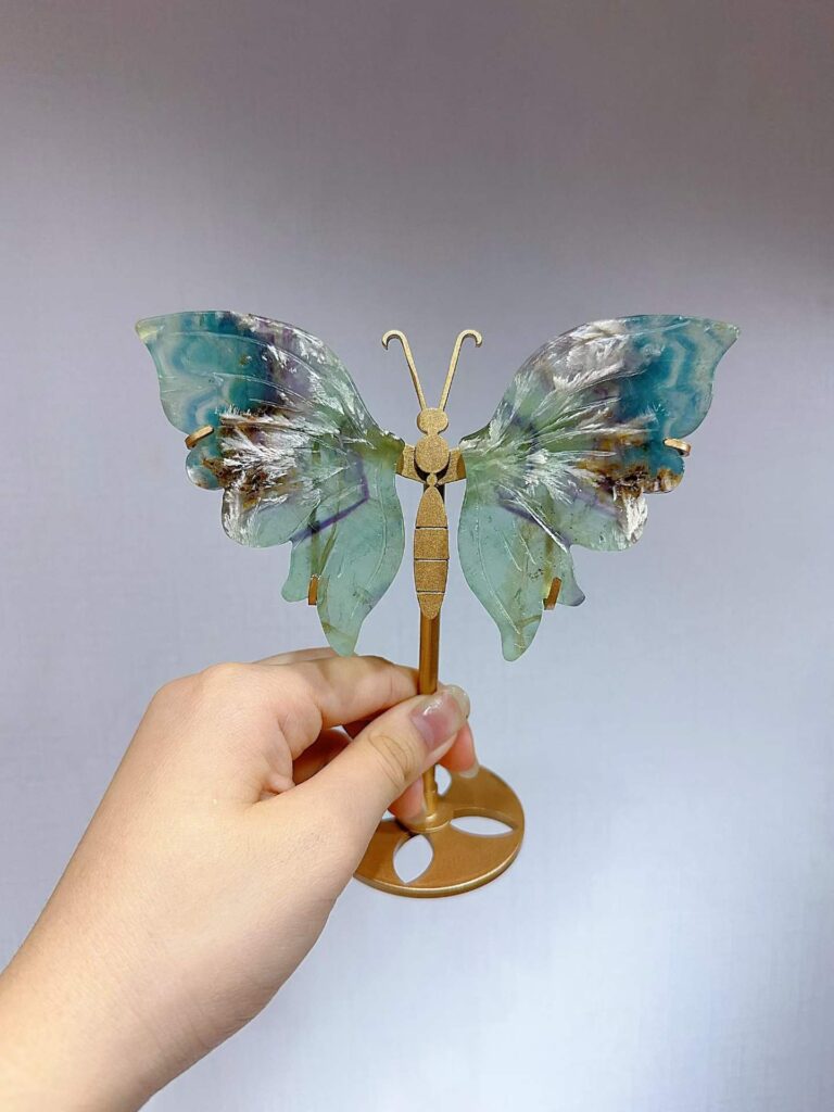Small Crystal Butterfly Wing Decorations