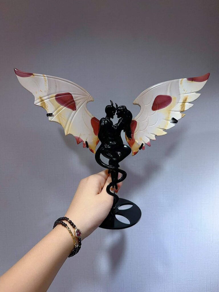 Large Crystal Devil Angel Wing Decorations
