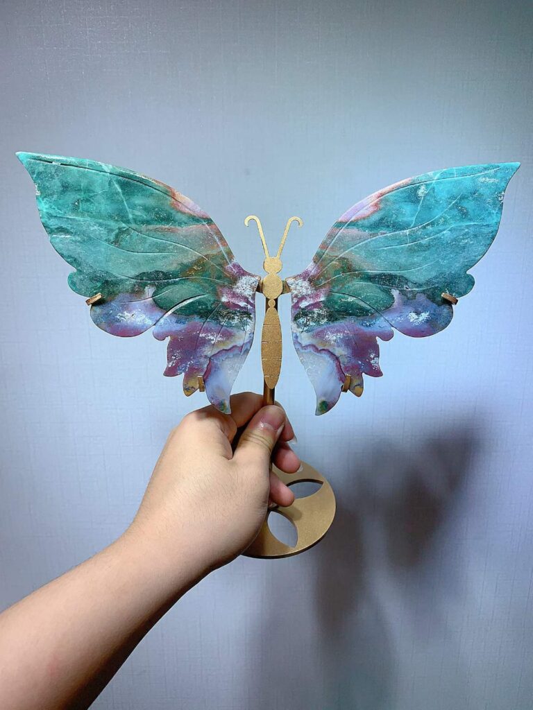 Large Ocean Jasper Butterfly Wing Decorations