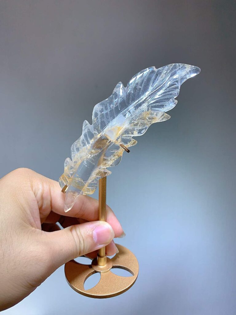 Crystal Feather Decorations