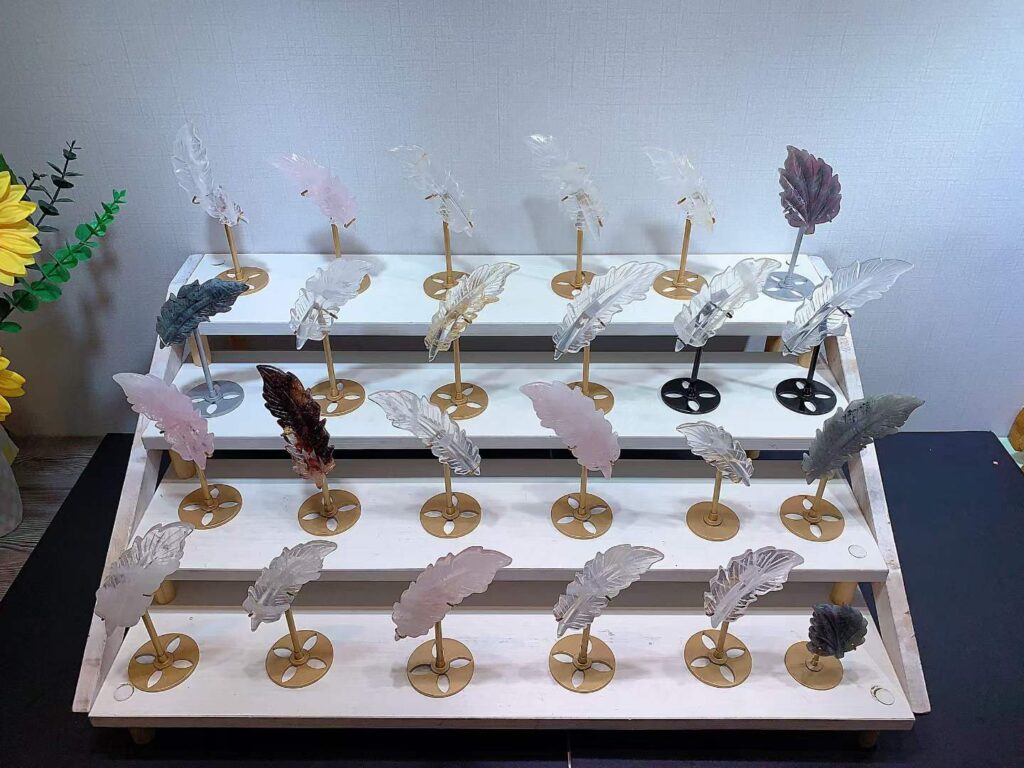 Crystal Feather Decorations