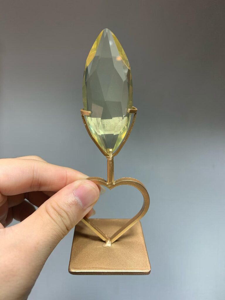 Crystal Faceted Teardrop Decorations