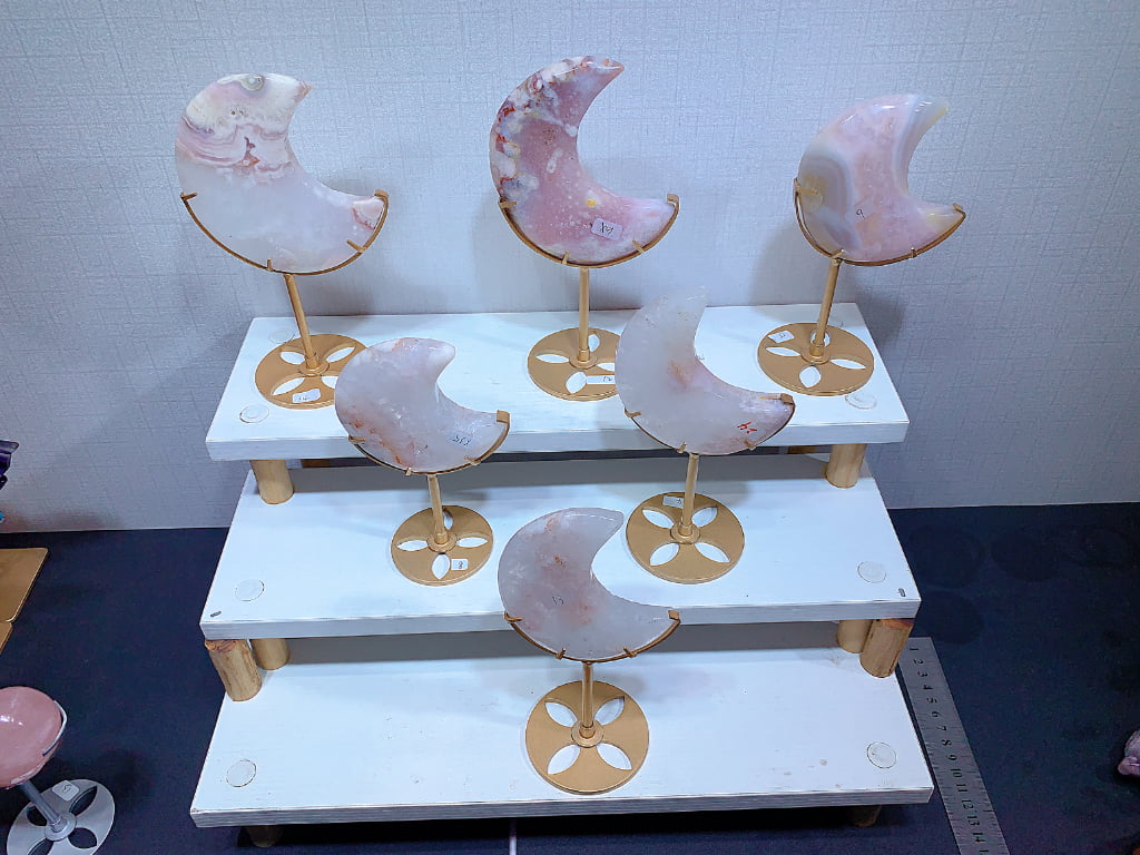 Crystal Crescent Moon Decorations Assortment