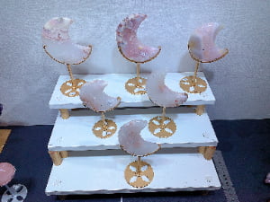 Crystal Crescent Moon Decorations Assortment