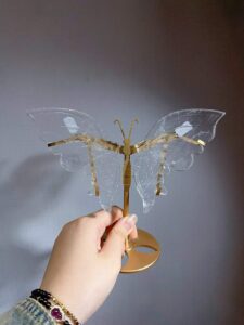 Small Crystal Butterfly Wing Decorations