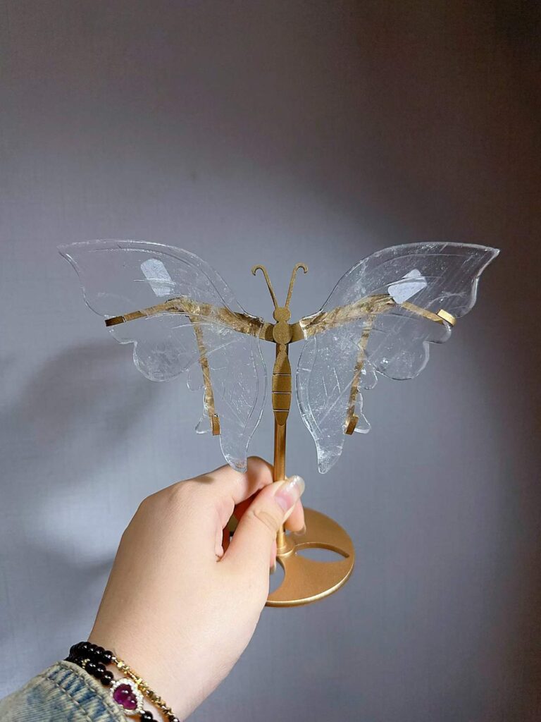 Small Crystal Butterfly Wing Decorations