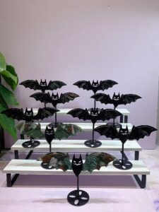 Large Crystal Bat Wing Decorations