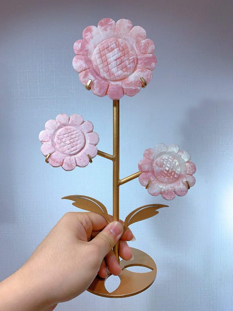 Pink Opal Three-Sunflower Decorations