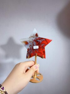 Crystal Five-Pointed Star Decorations – Design 1
