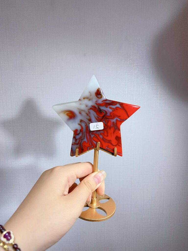 Crystal Five-Pointed Star Decorations – Design 1