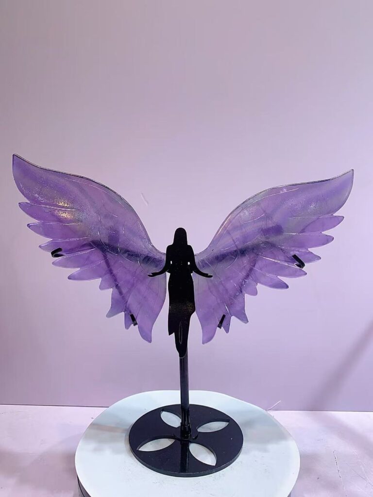 Large Crystal Archangel Wing Decorations