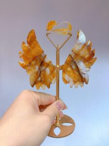 Crystal Heart Wing Decorations – Design 3