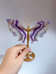 Small Crystal Butterfly Wing Decorations