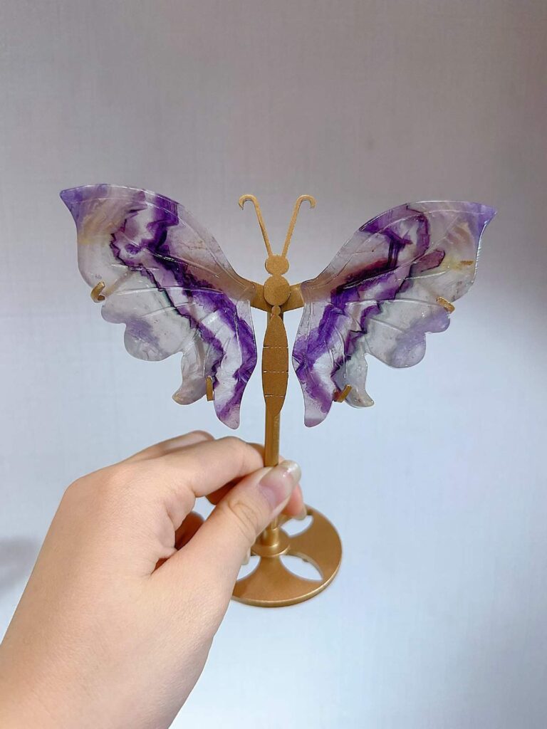 Small Crystal Butterfly Wing Decorations