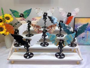 Large Crystal Devil Angel Wing Decorations