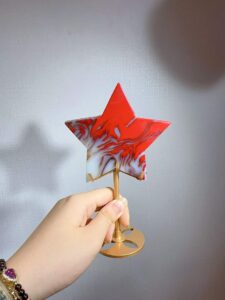 Crystal Five-Pointed Star Decorations – Design 1