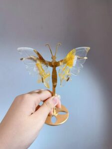Small Crystal Butterfly Wing Decorations