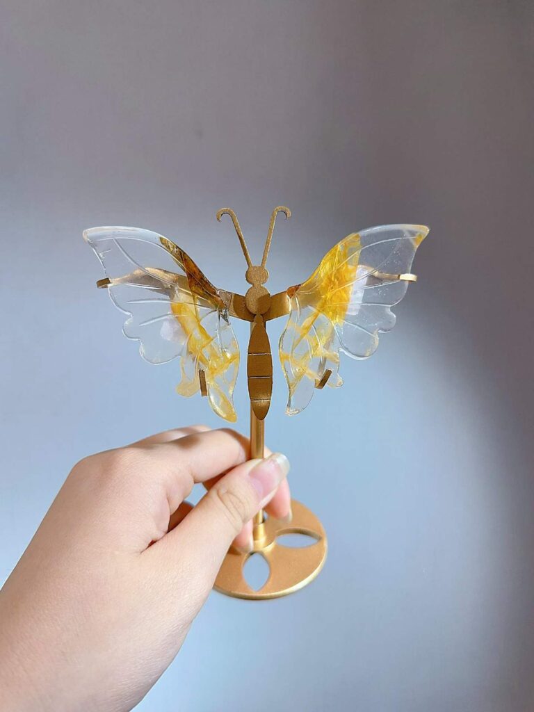 Small Crystal Butterfly Wing Decorations