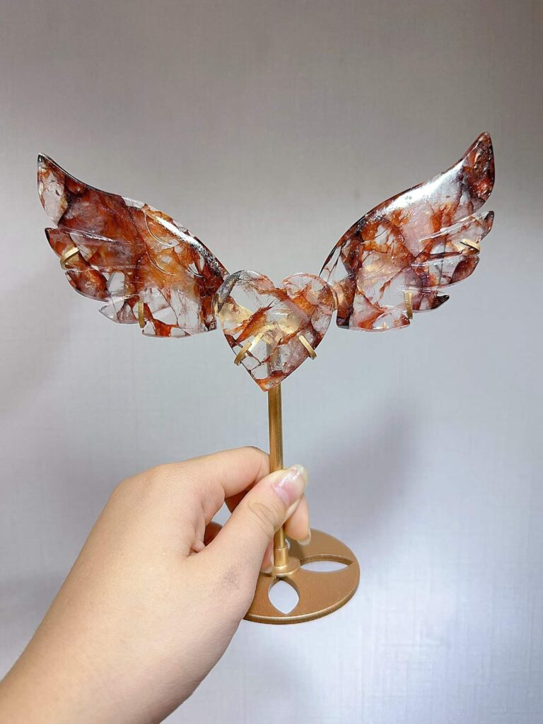 Crystal Heart Wing Decorations – Design 2