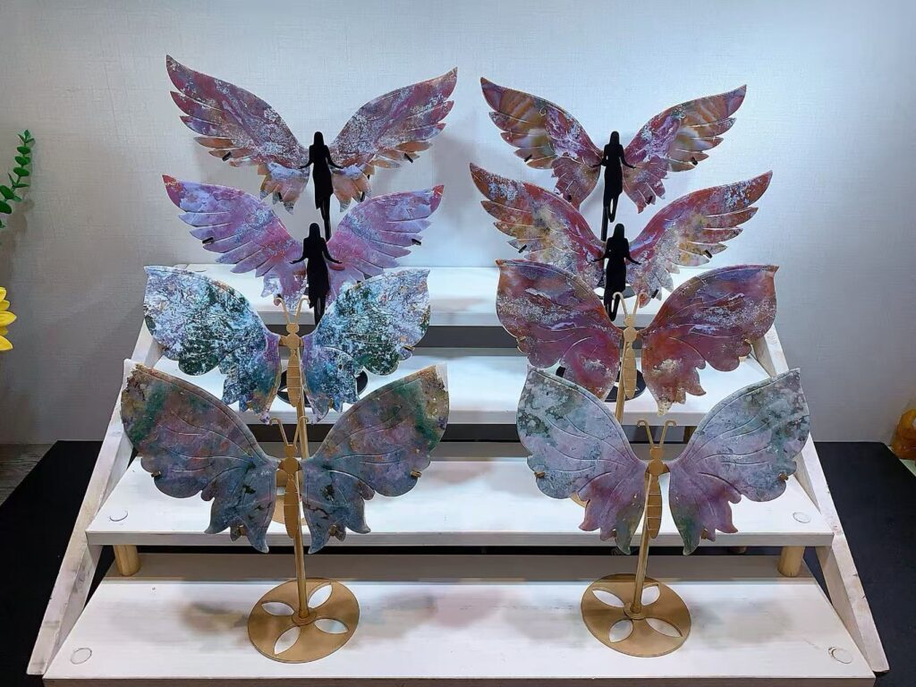 Large Crystal Archangel Wing Decorations