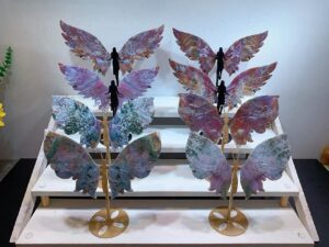 Large Crystal Archangel Wing Decorations