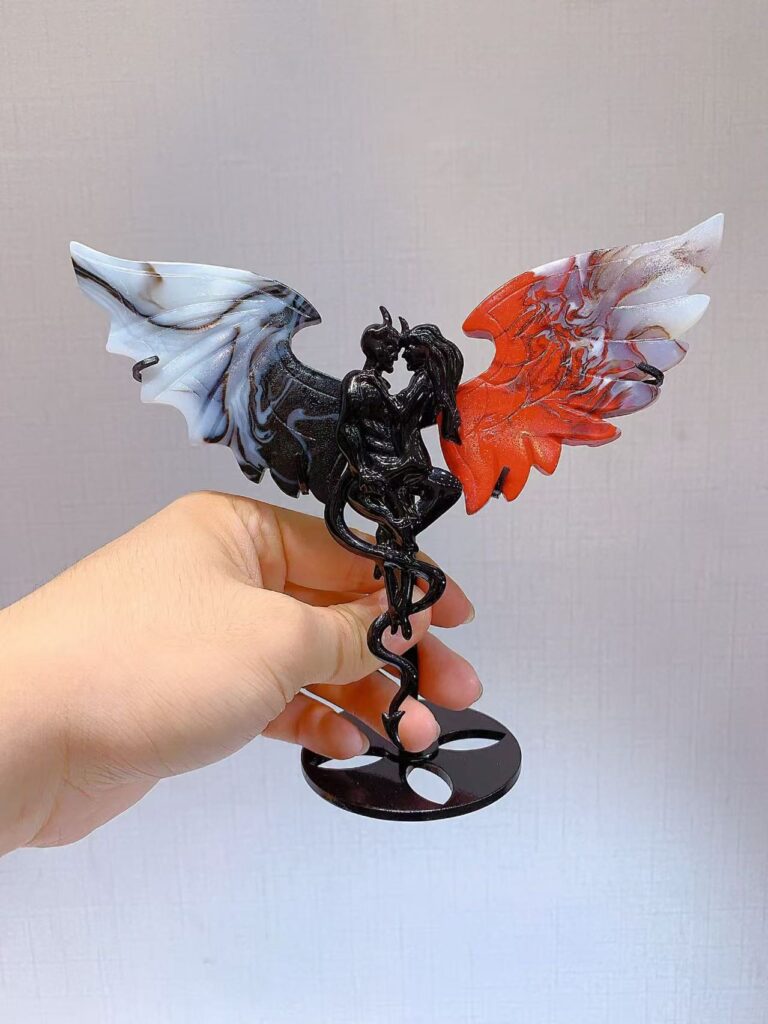 Small Crystal Devil Angel Wing Decorations