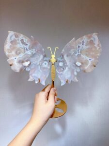 Large Pink & Purple Crystal Butterfly Wing Decorations Assortment