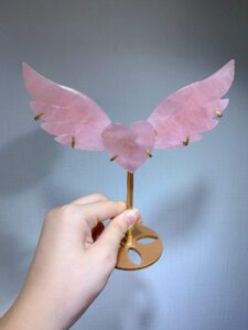 Crystal Heart Wing Decorations – Design 2