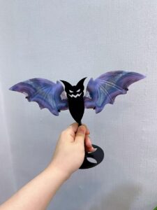 Large Crystal Bat Wing Decorations