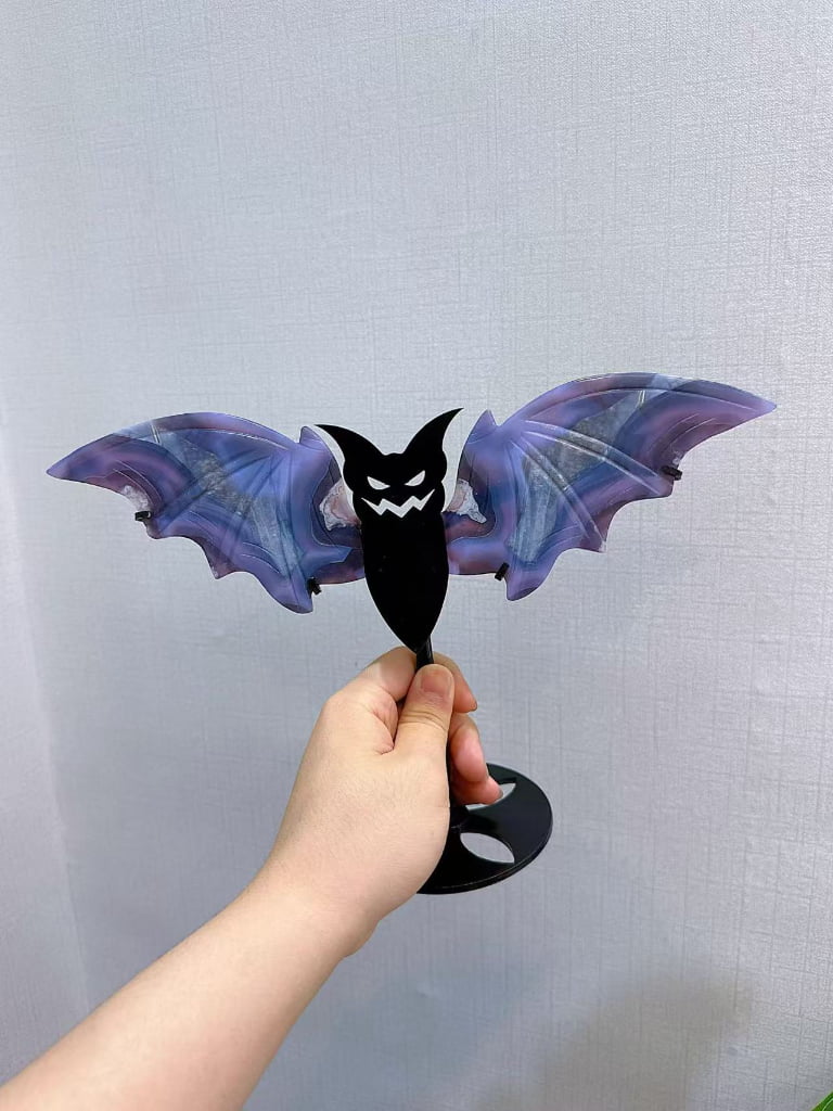 Large Crystal Bat Wing Decorations
