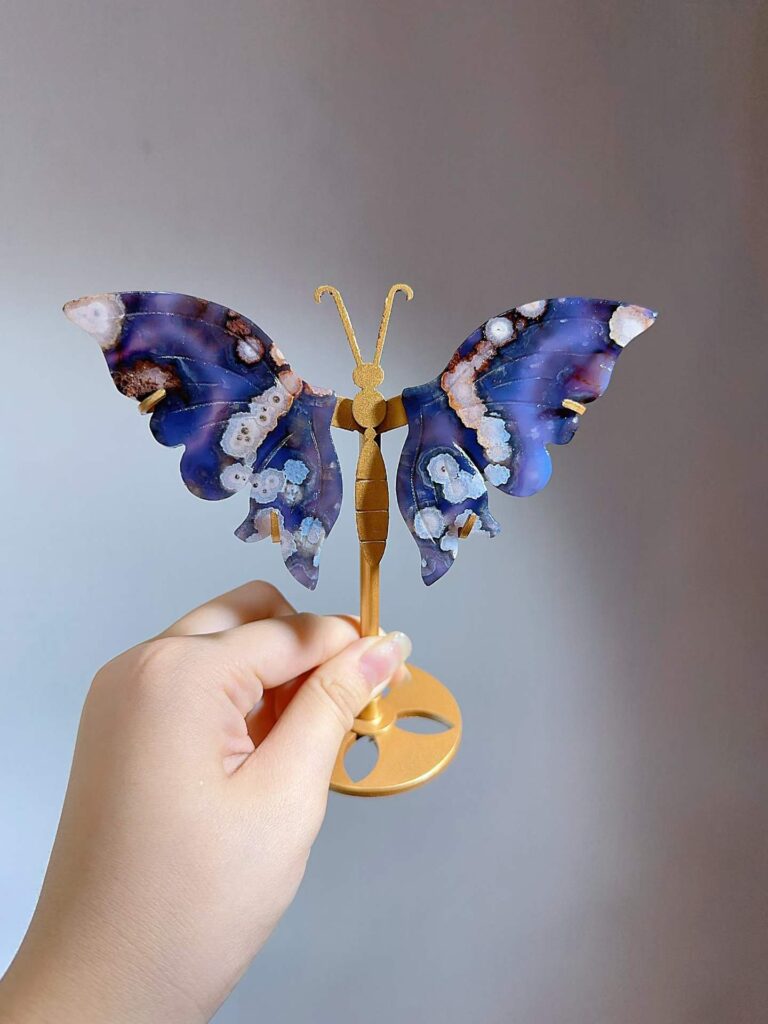Small Crystal Butterfly Wing Decorations