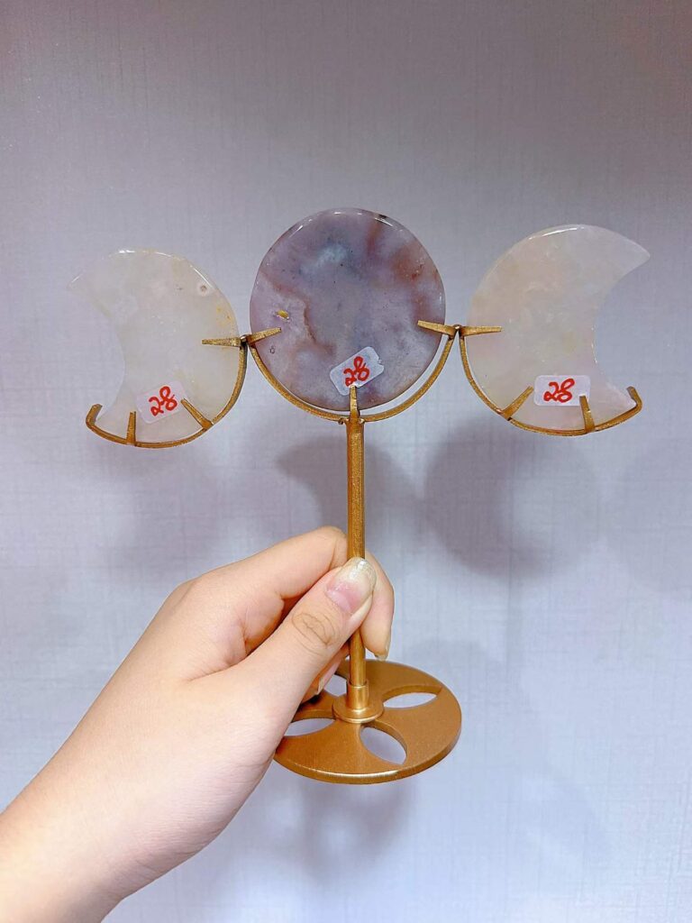 Crystal Triple Moon Decorations