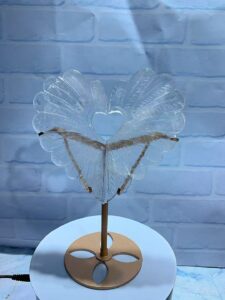 Large Crystal Heart Wing Decorations – Design 1
